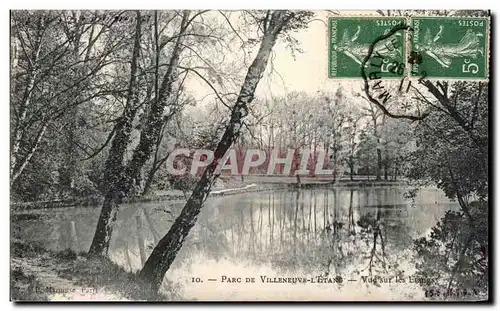 Cartes postales Parc De Villeneuve L'Etang Vue sur les etangs