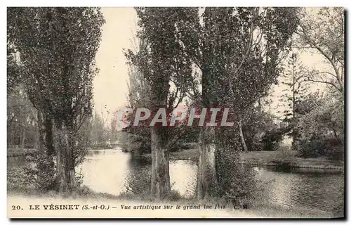 Cartes postales Le Vesinet Vue artistique sur le Grand lac