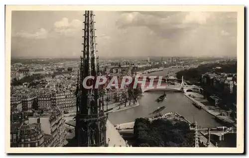 Ansichtskarte AK Paris En Flanant Vue Panoramique Prise de Notre Dame