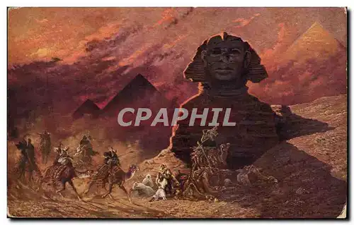 Cartes postales Egypte Le sphinx de Simoun