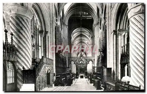 Ansichtskarte AK Durham Cathedral Choir And Nave