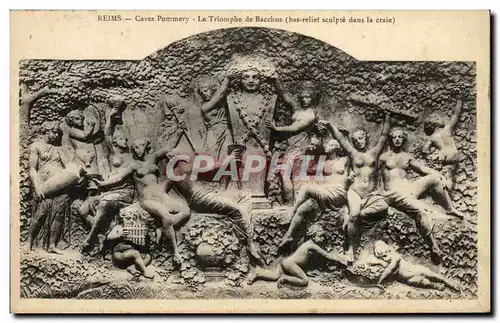 Cartes postales Reims Caves Pommery Le Triomphe de Bacchus