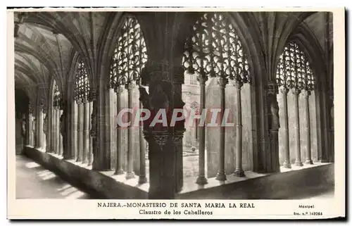 Ansichtskarte AK Najera Monasterio De Santa Maria La Real Claustro de los Caballeros