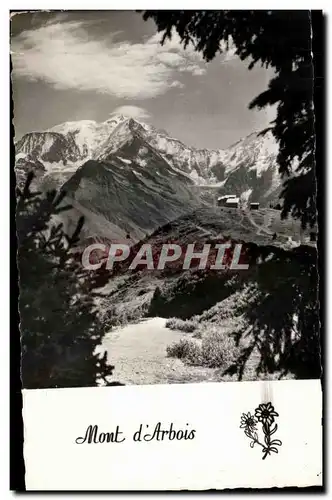 Cartes postales Le Mont Blanc Vu Pont d&#39Arbois et La Gare d&#39arrivee du de Saint Gervais