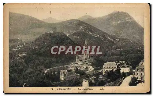 Cartes postales Lourdes La Basilique