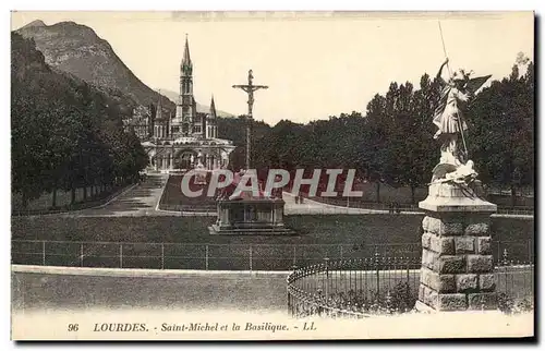 Cartes postales Lourdes Saint Michel et la Basilique