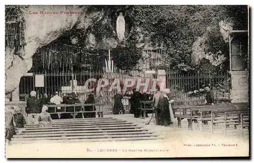 Ansichtskarte AK Lourdes La Grotte Miraculeuse