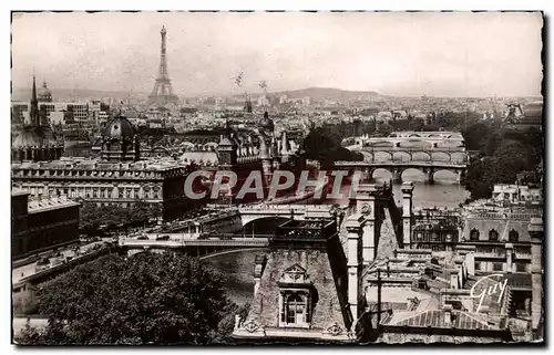 Ansichtskarte AK Paris Et Ses Merveilles Perspective des Sept Ponts Tour Eiffel