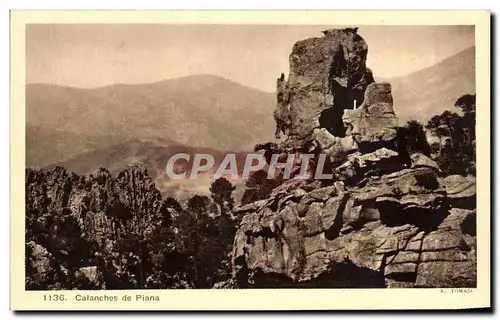 Cartes postales Calanches de Piana Corse Corsica