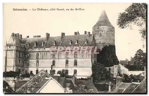 Ansichtskarte AK Chateaudun Le Chateau Cote Ouest Vu du Griffon