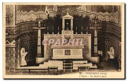 Cartes postales Domfront L'Eglise Le Maitre Autel
