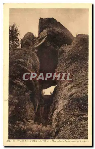 Cartes postales Mont Ste Odile Mur Paien Porte dans les Rochers