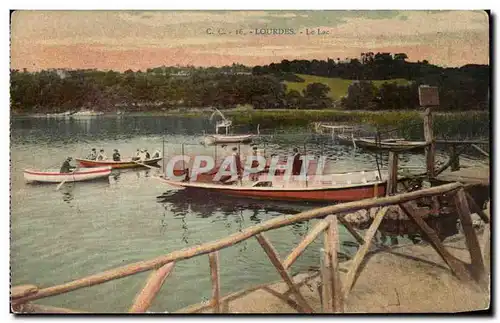 Cartes postales Lourdes Le Lac Bateaux