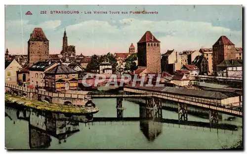 Cartes postales Strasbourg Les Viellies Tours aux Ponts Couverts