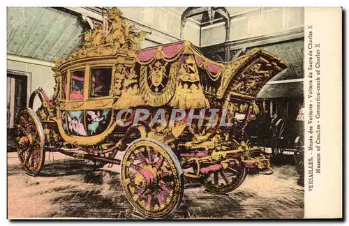 Ansichtskarte AK Versailles Musee des Voitures Voiture du Sacre de Charles X