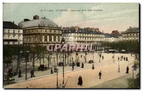 Cartes postales Le Havre Panorama de la Place Gambetta