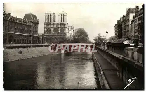 Moderne Karte Paris Notre Dame Le Petit Pont