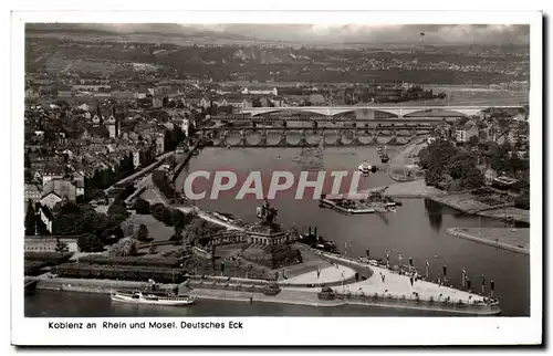 Cartes postales Koblenz an Rhein and Mosel Deutsches Eck