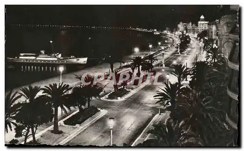 Cartes postales Nice La Nuit Promenade en Mer