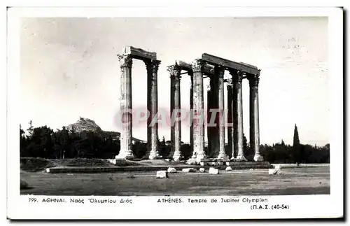 Cartes postales Athenes Temple de Jupiter Olympien
