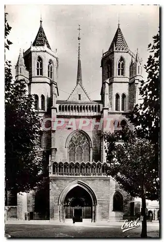 Ansichtskarte AK Dijon Cathedrale Saint Benigne Facade Porche Ouest