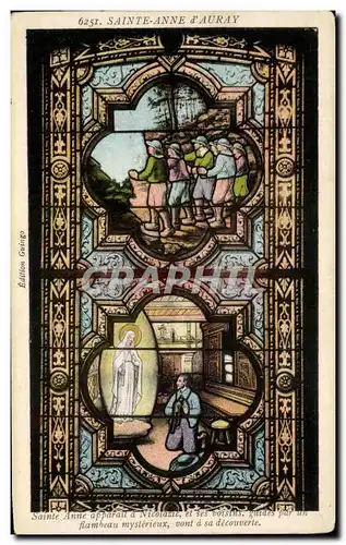 Cartes postales Sainte Anne D'Auray Sainte Anne Apparait a Nicolasic et Ses Voisins gardes par un