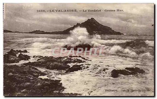 Cartes postales Le Val Andre Le Verdelet Grosse Mer