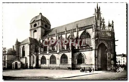 Cartes postales Alencon Place Lamagdeleine et l&#39Eglise Notre Dame Porhce gothique