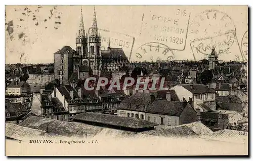 Cartes postales Moulins Vue generale