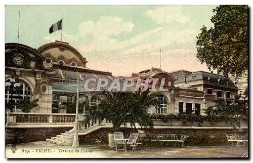 Cartes postales Vichy Terrasse du Casino