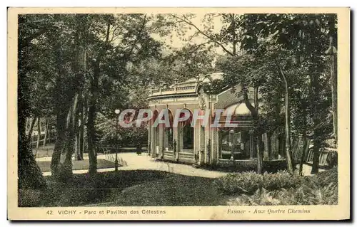 Cartes postales Vichy Parc et pavillon des Celestins