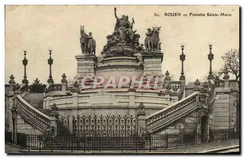 Cartes postales Rouen Fontaine Sainte Marie