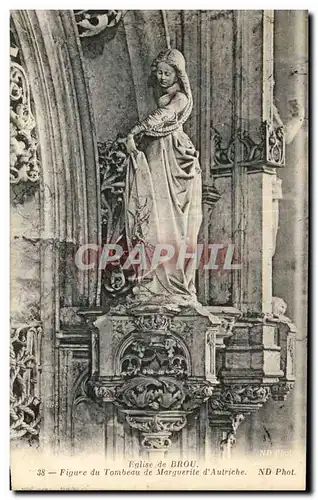 Ansichtskarte AK Eglise de Brou Figure du Tombeau de Marguerile d&#39Autriche