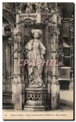 Cartes postales Eglise De Brou Figure du Mausolee de Philibert le Beau