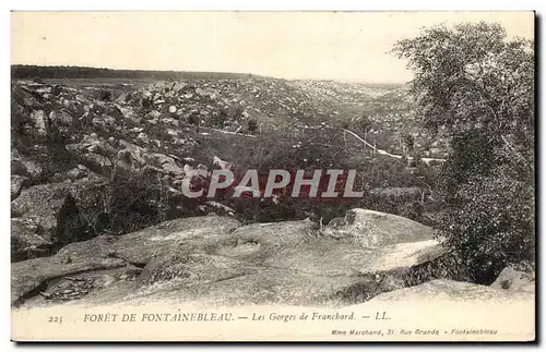 Cartes postales Foret De Fontainebleau Les Gorges de Franchard