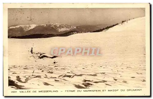 Ansichtskarte AK Vallee De Wesserling Ferme Du Markstein Et Massif Du Drumont