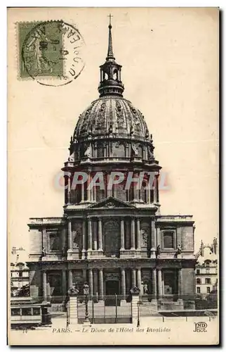 Cartes postales Paris Le Dome de Invalilles