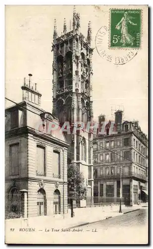 Cartes postales Rouen La Tour Saint Andre