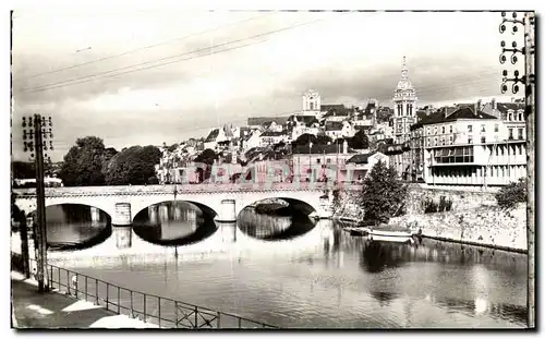 Ansichtskarte AK Le Mans La Sarthe et les Quais au Pont Gambetta