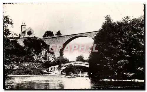 Cartes postales moderne Environs de Chateau Chinon Les Deux Ponts de Pirre Perthuies