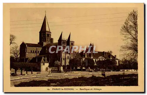 Cartes postales Paray le Monial Basilique et Abbaye