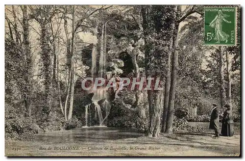 Cartes postales Bois de Boulogne Chateau De Bagatelle Le Grand Rocher