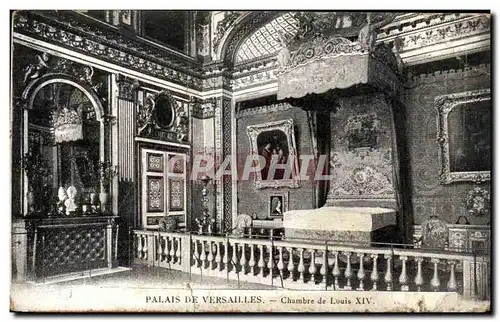 Ansichtskarte AK Palais De Versailles Chambre De Louis XIV