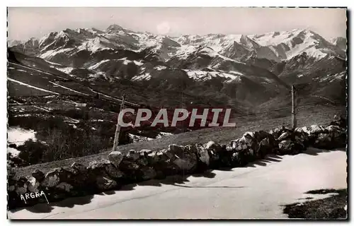 Cartes postales Salies Du Salat Sommets Pyreneens Vus des Hauteurs De Salies A Gauche Le Montvalier