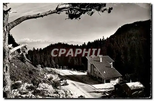 Cartes postales Col De La Faucille Le Sommet Du Col Et Panorama Sur Le Mont Blanc