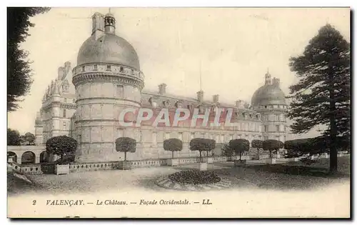 Ansichtskarte AK Valencay Le Chateau Facade Occidentale