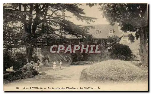 Ansichtskarte AK Avranches Le Jardin Des Plantes Le Cloitre