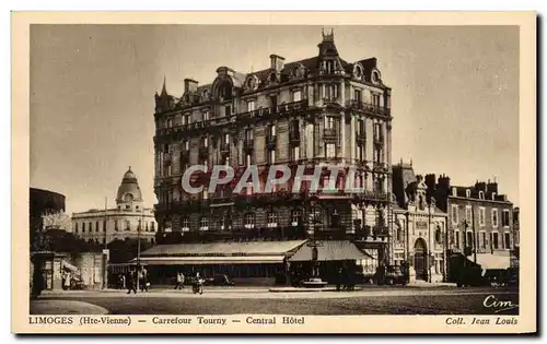 Cartes postales Limoges Carrefour Tourny Central Hotel