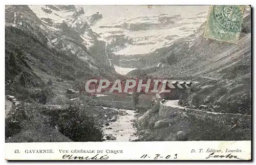 Cartes postales Gavarnie Vue Generale Du Cirque Lourdes