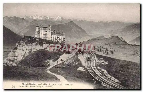 Cartes postales Rigi Kulm und die Aipen